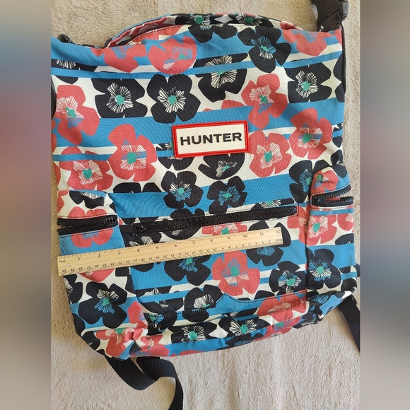 Hunter Topclip Backpack Nylon Floral Print Waterproof - Picture 6 of 12